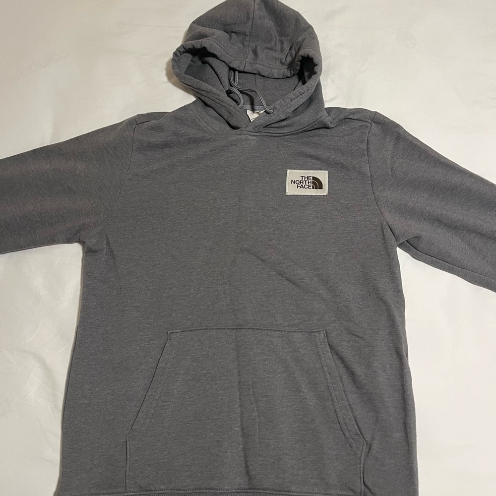 Large grey North Face sweatshirt